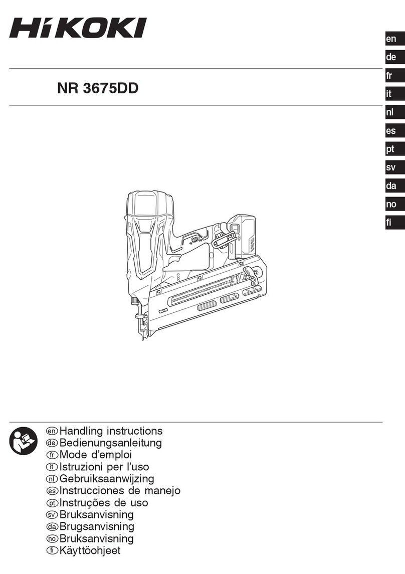 HIKOKI NR 3675DD User manual