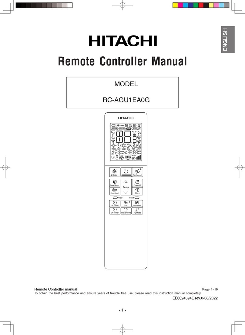 Hitachi RC-AGU1EA0G manual