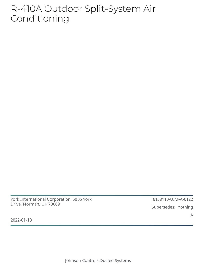 Johnson Controls YC2E User manual