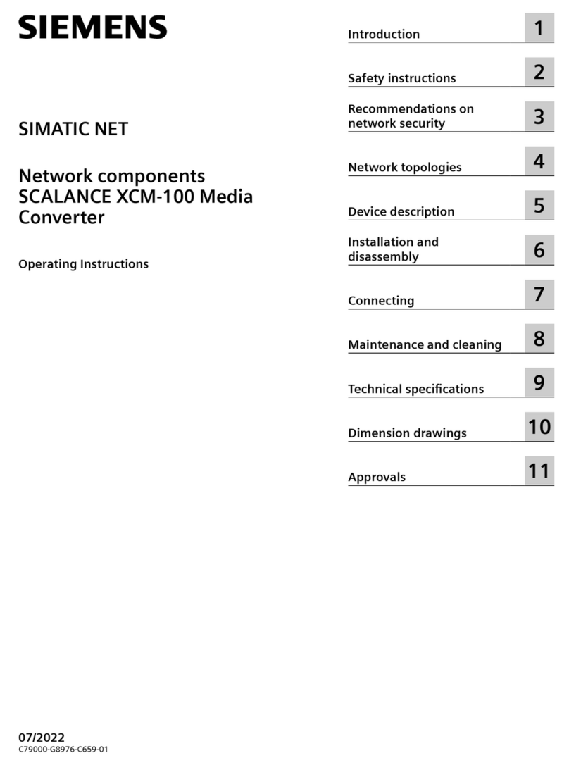 Siemens SIMATIC NET SCALANCE XCM-100 User manual