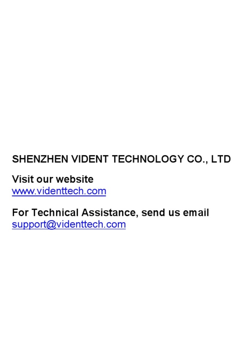 Vident iBT100 user manual