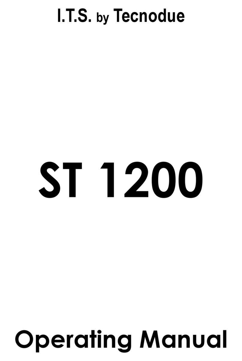 Tecnodue I.T.S. ST 1200 operating manual Tecnodue I.T.S. ST 1200 operating manual