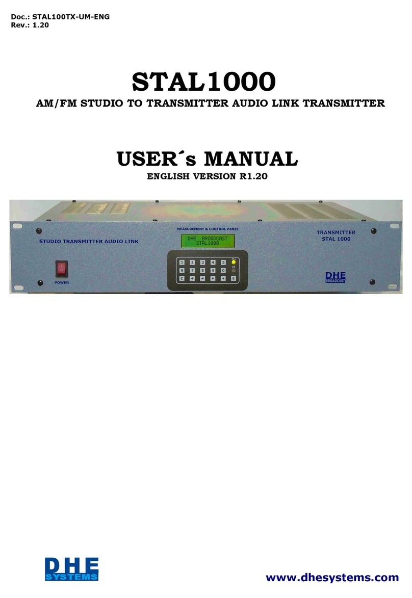 DHE SYSTEMS STAL1000 user manual