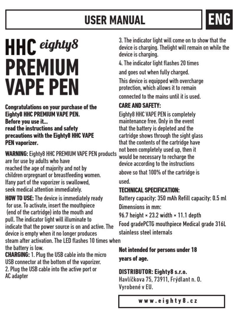 Eighty8 HHC PREMIUM user manual