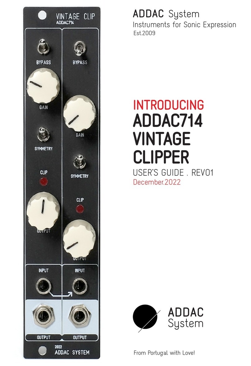 ADDAC System ADDAC714 VINTAGE CLIP user guide