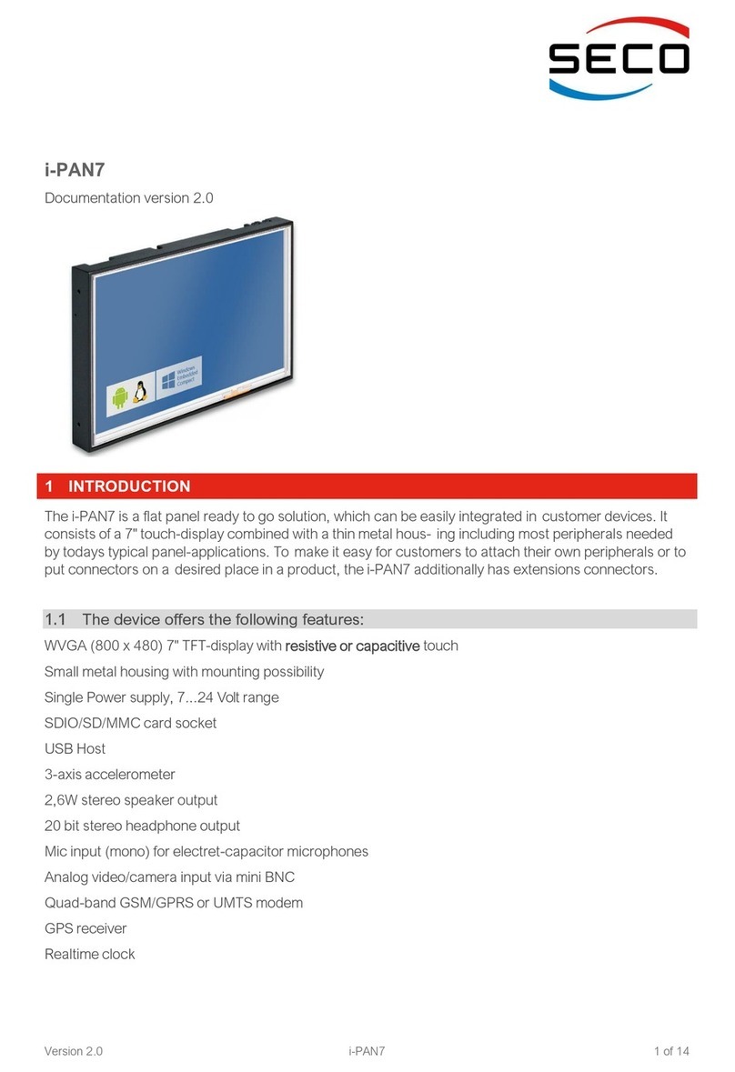 Seco i-PAN7 manual