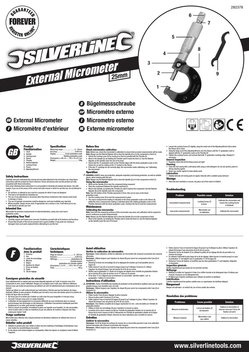 Silverline 282378 quick start guide