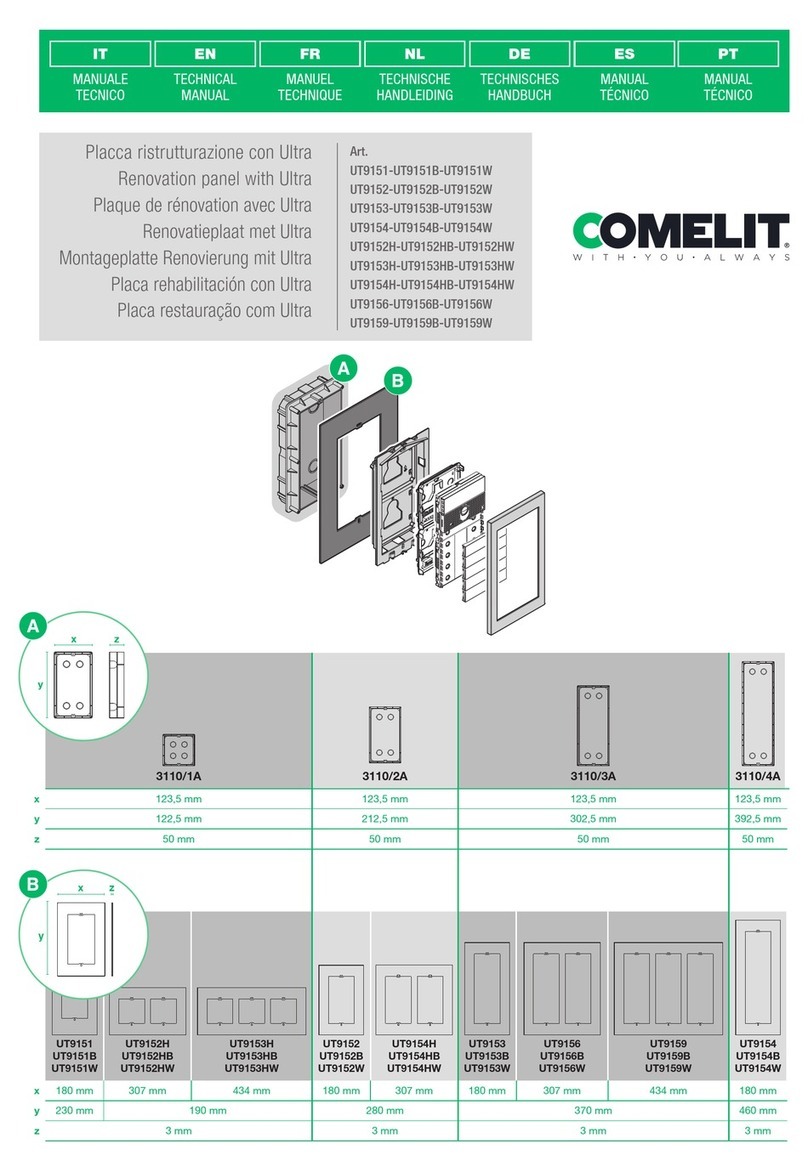 Comelit UT9151 Technical manual