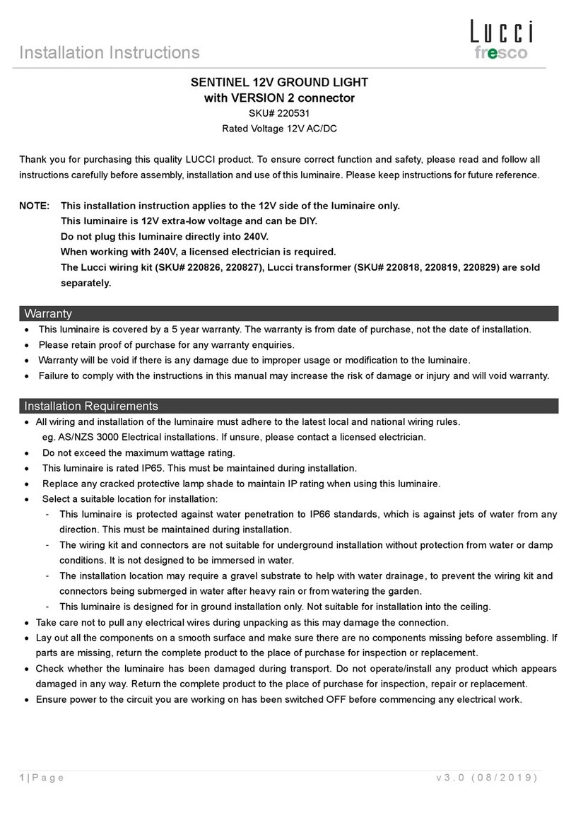 Lucci Fresco SENTINEL installation instructions