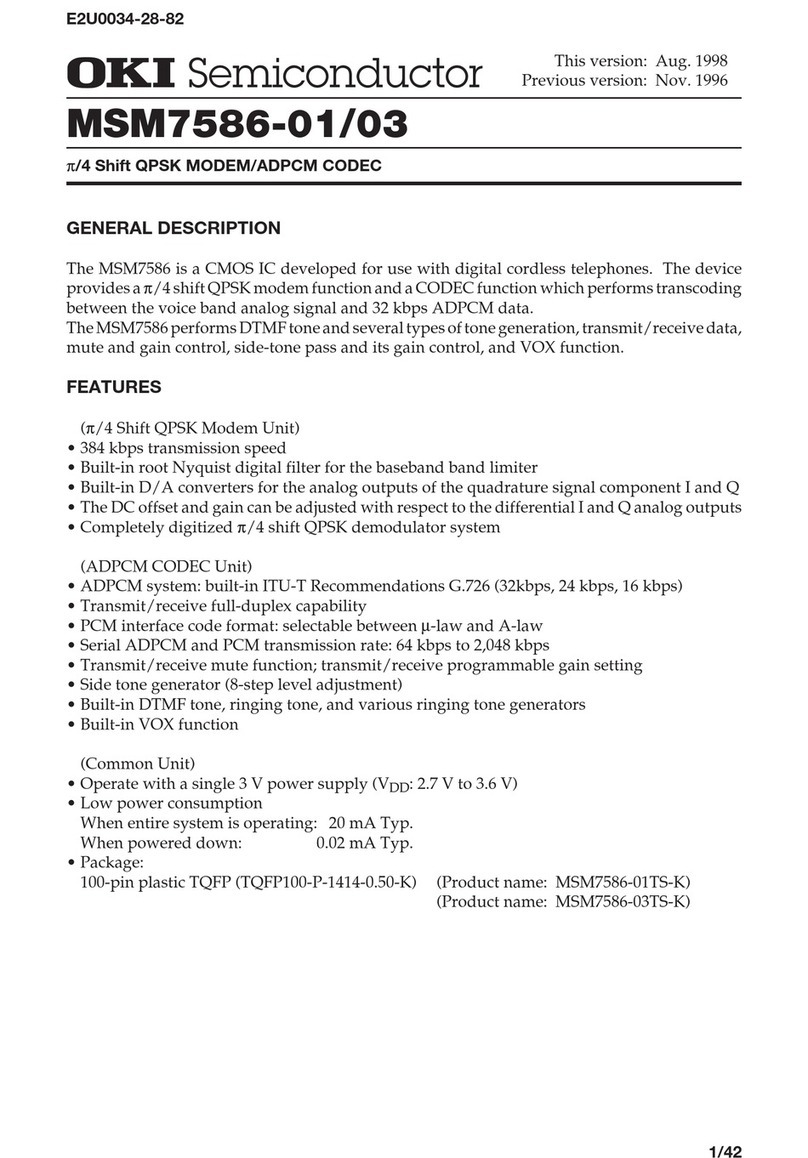 Oki MSM7586-01 manual