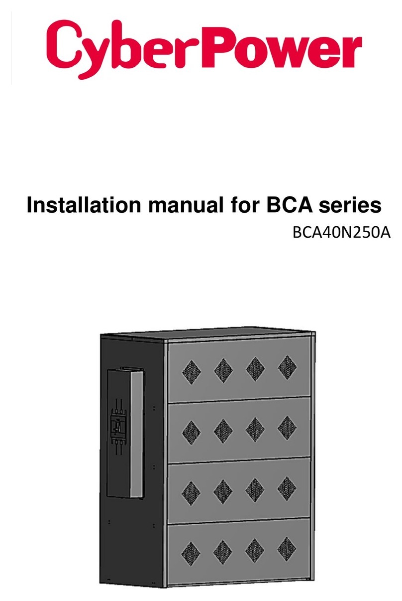 CyberPower BCA Series User manual CyberPower BCA Series User manual