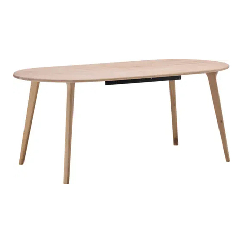 Micasa GIULIA TABLE 160 manual Micasa GIULIA TABLE 160 manual