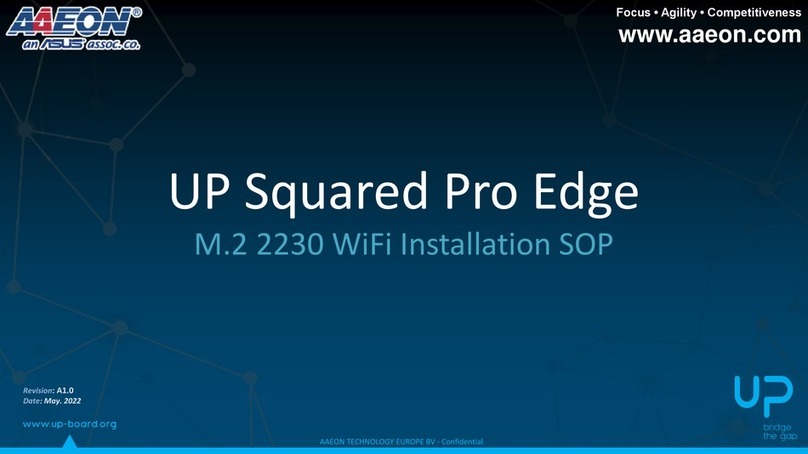 Asus AAEON UP Squared Pro Edge User manual Asus AAEON UP Squared Pro Edge User manual