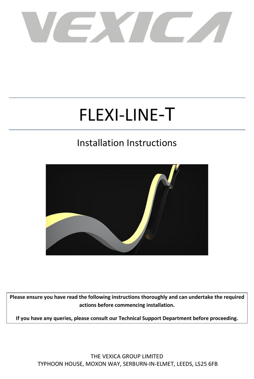 VEXICA FLEXI-LINE-T installation instructions