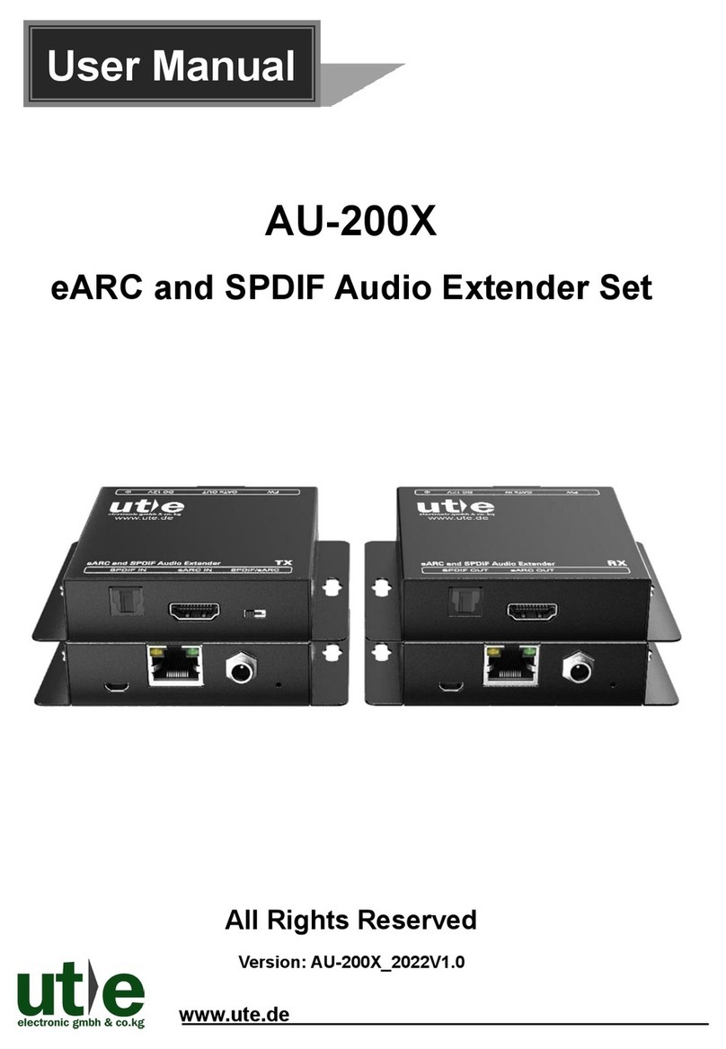 UTE AU-200X user manual