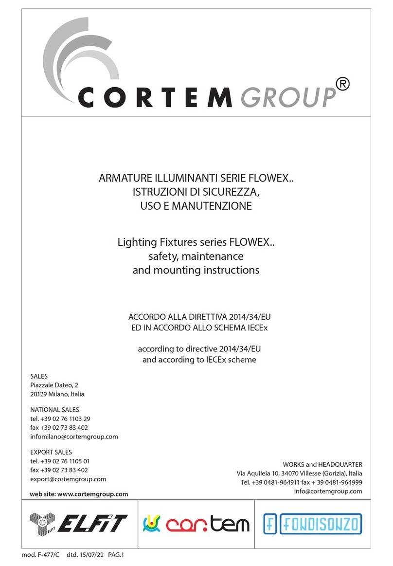 CORTEM FLOWEX Series Mounting instructions