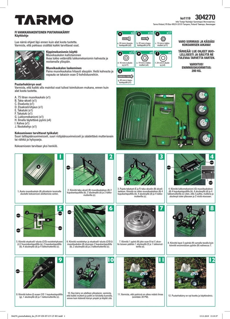Tarmo 304270 instruction manual Tarmo 304270 instruction manual