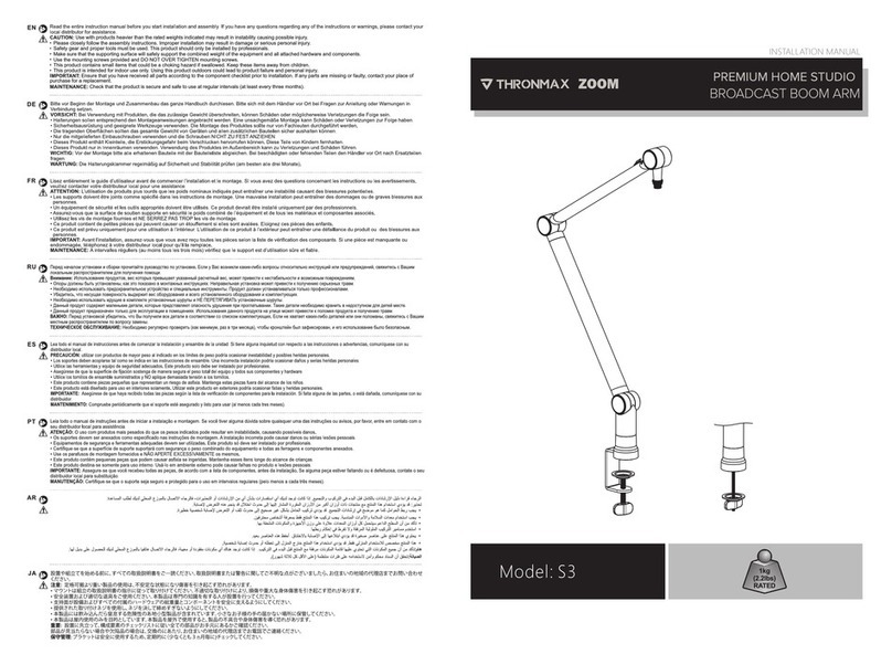 THRONMAX ZOOM S3 installation manual