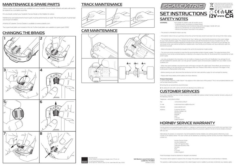 Hornby Hobbies Scalextric S22 instructions