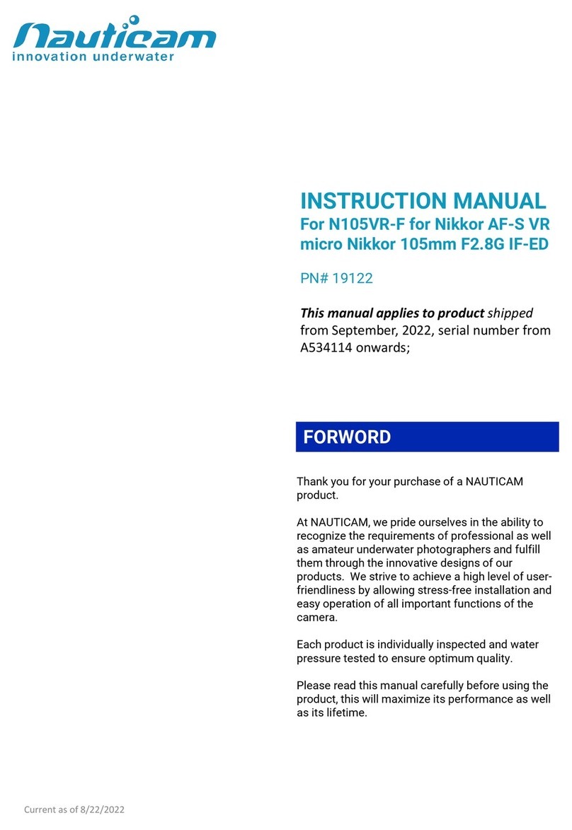 Nauticam N105VR-F instruction manual