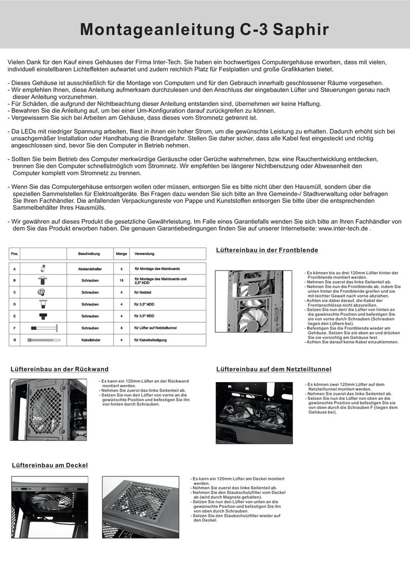 Intertech C-3 Saphir User manual