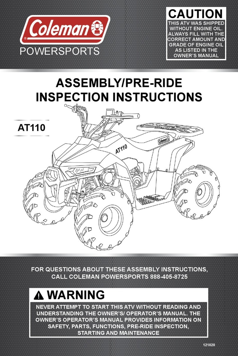 Coleman AT110 Inspection manual