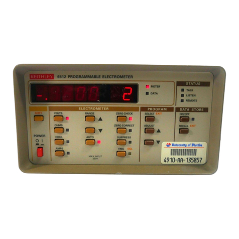 Keithley 6512 instruction manual