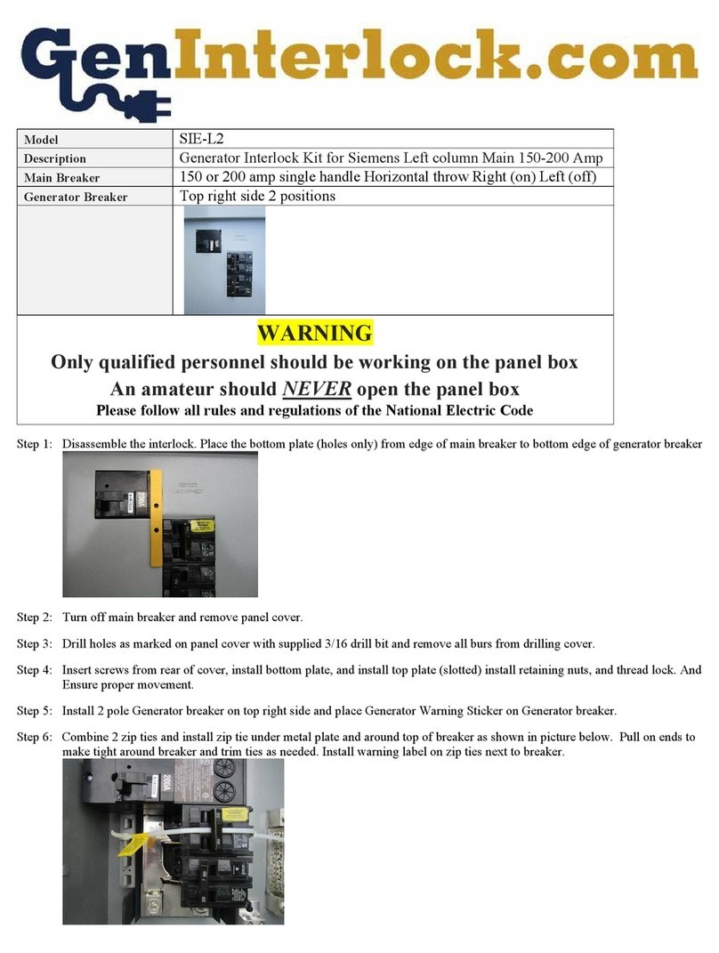 GenInterlock SIE-L2 User manual