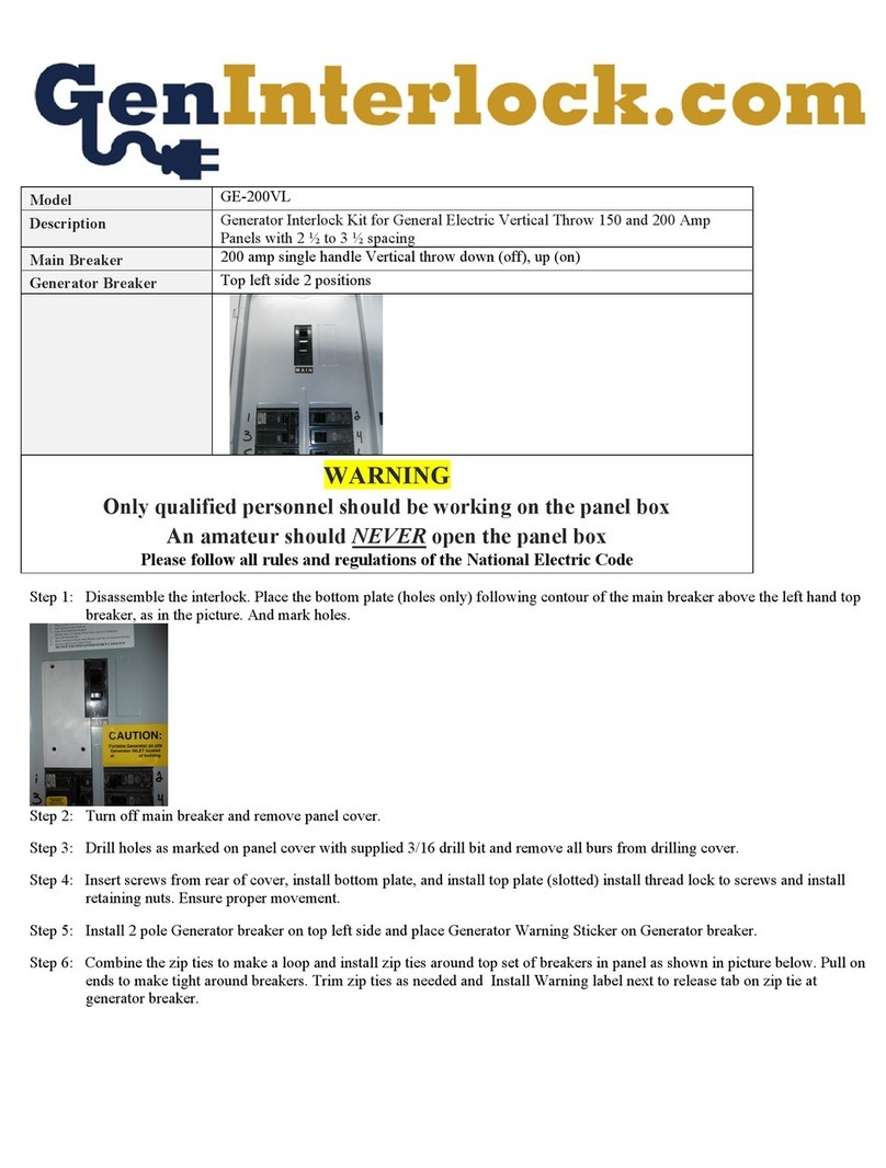 GenInterlock GE-200VL User manual