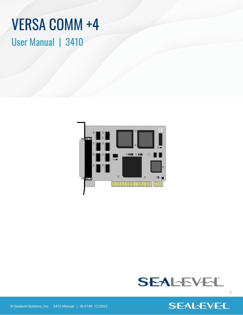 SeaLevel VERSA COMM +4 User manual