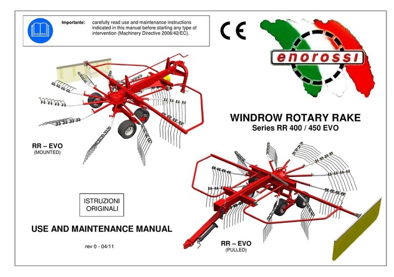 enorossi RR 400 EVO Series Use and maintenance manual