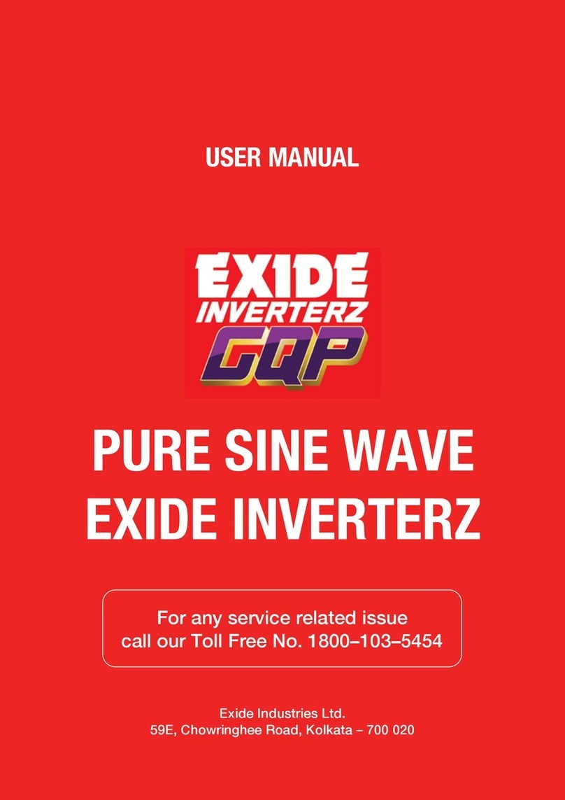Exide Inverterz GQP 12V 7009VA user manual