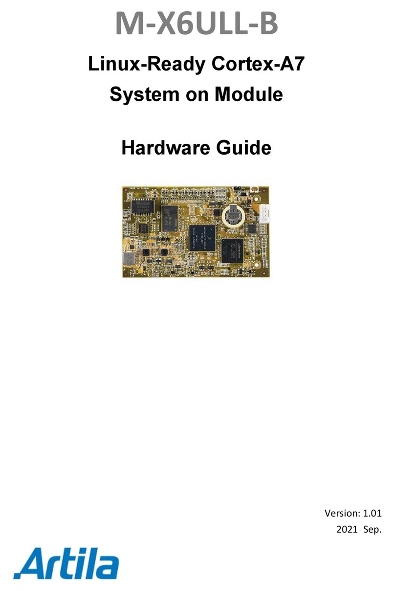 Artila M-X6ULL-B Hardware guide