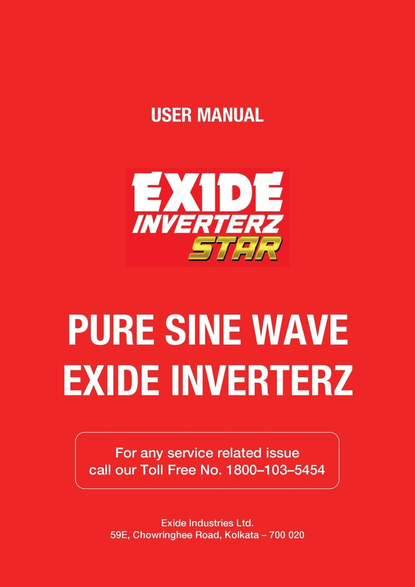 Exide Inverterz Magic 12V 700VA user manual