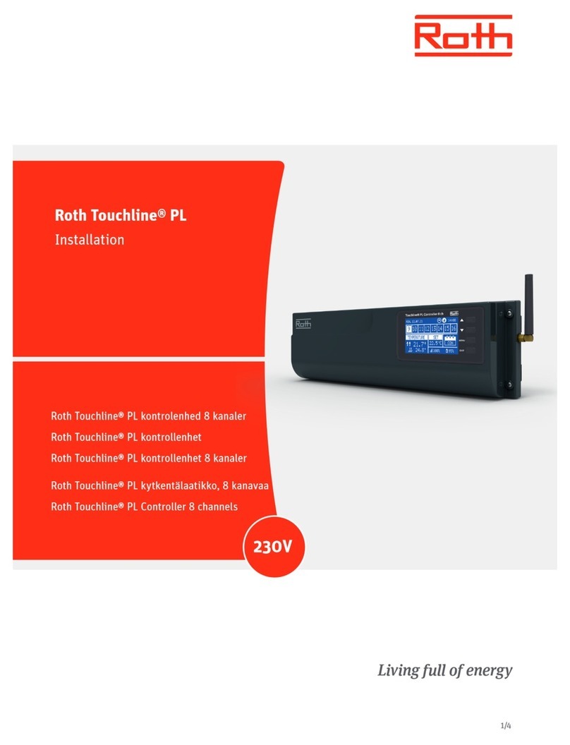 Roth Touchline PL User manual