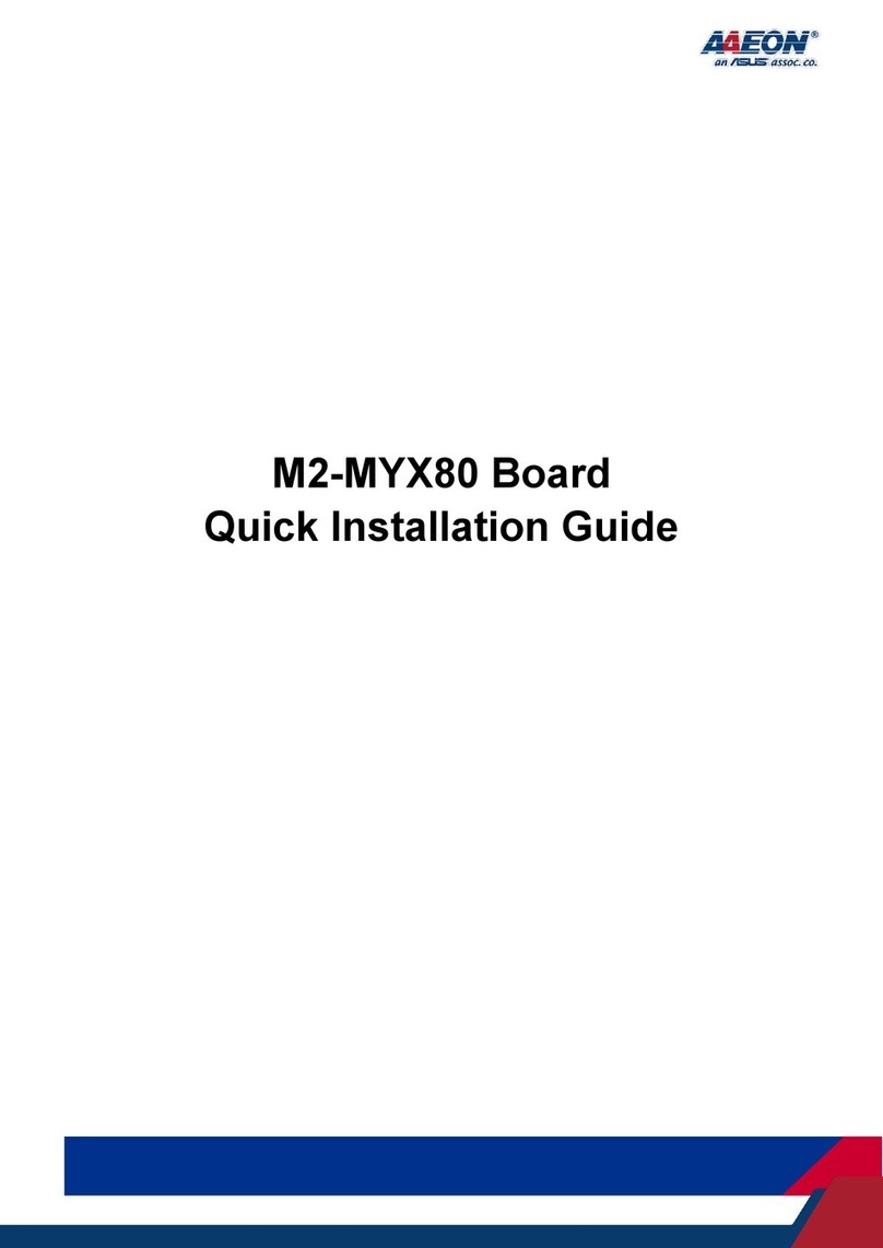 Asus AAEON M2-MYX80 User manual