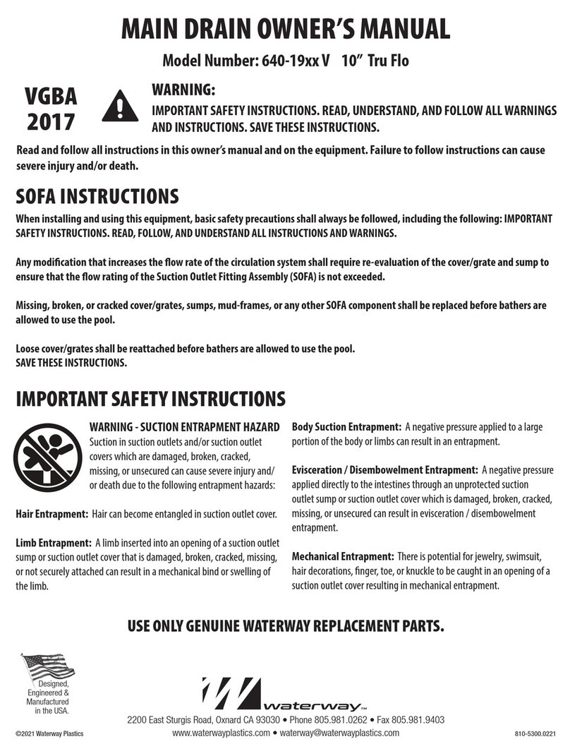 Waterway Tru Flo 640-19 V Series User manual
