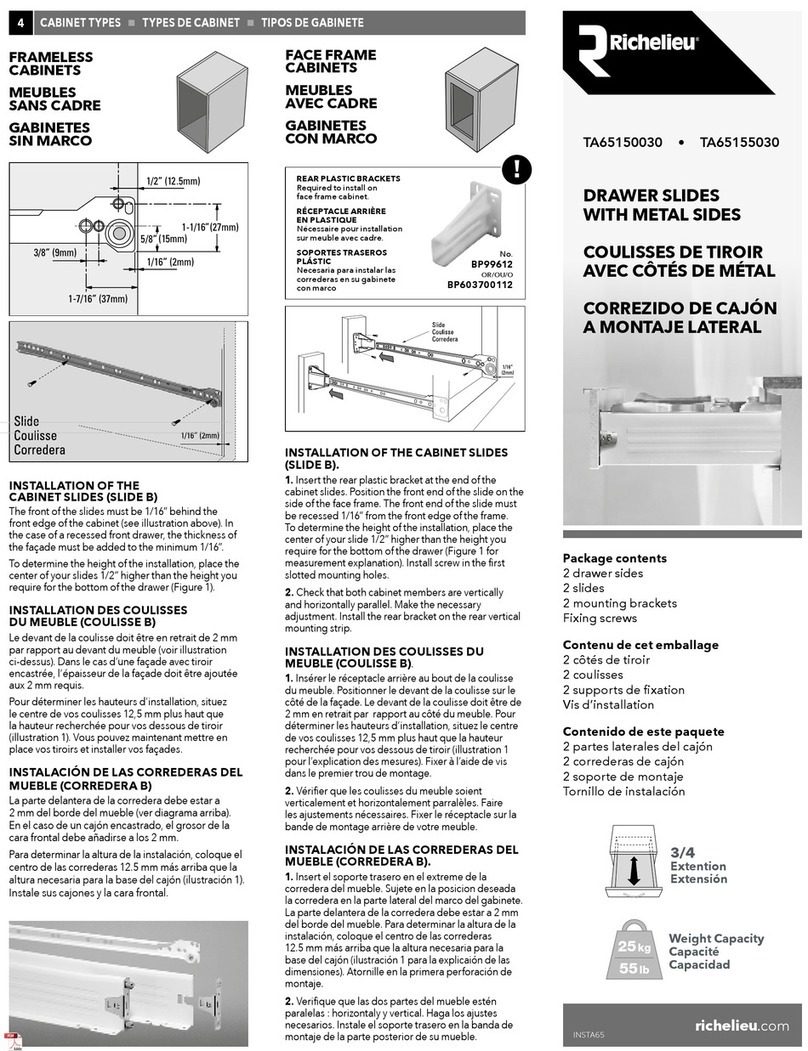 Richelieu TA65150030 Assembly instructions