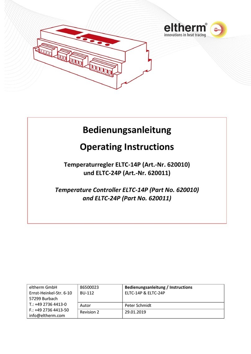 eltherm ELTC-14P operating instructions