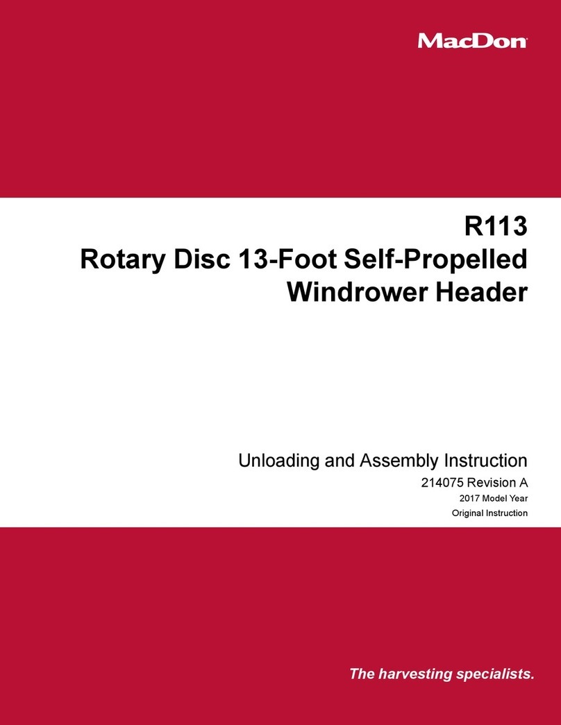 MacDon R113 User manual MacDon R113 User manual