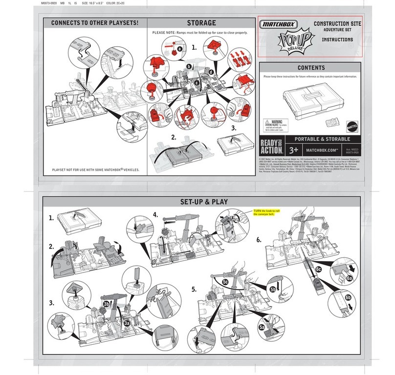 Mattel READY FOR ACTION MATCHBOX POP UP DELUXE User manual