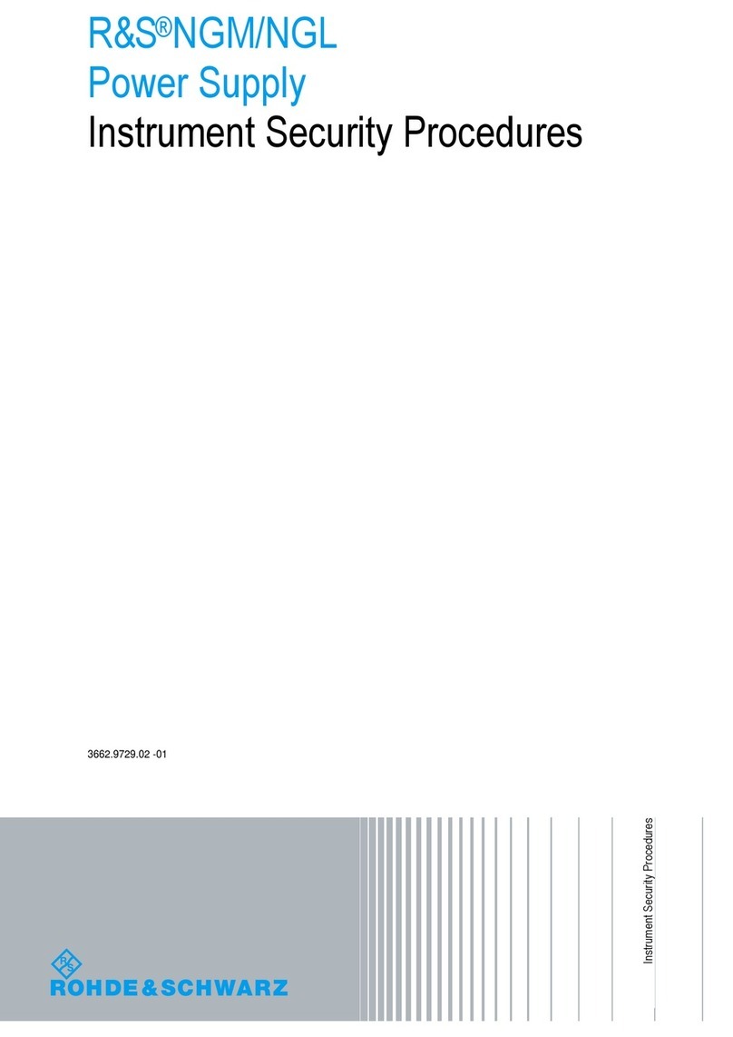 R&S NGL200 series Manual