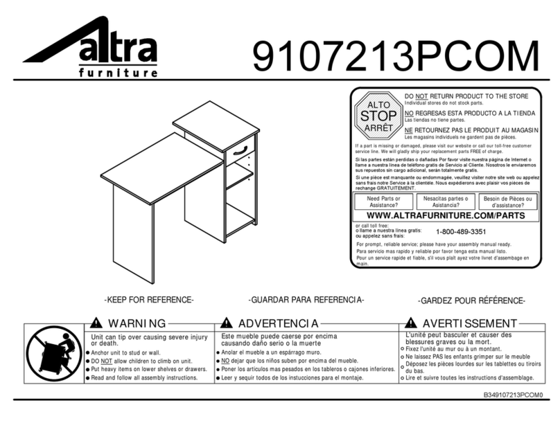 Altra furniture 9107213PCOM Assembly instructions Altra furniture 9107213PCOM Assembly instructions