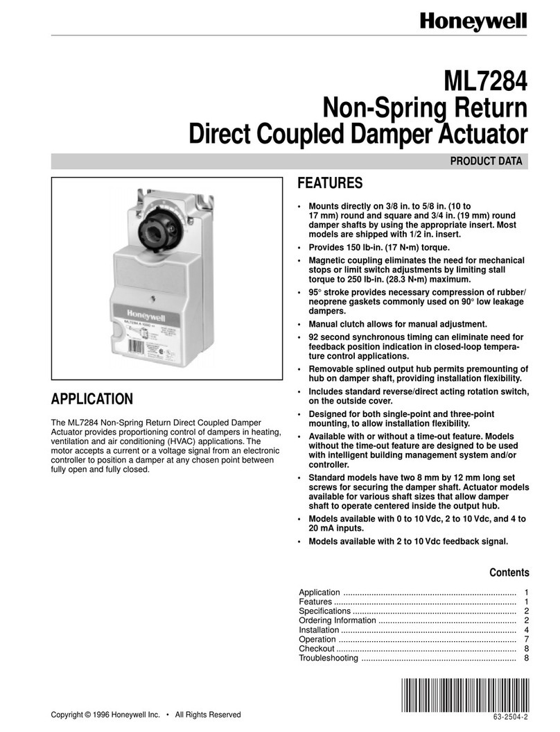 Honeywell ML7284 Operation manual