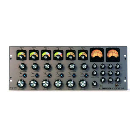 ALLEN & HEATH XONE:V6 Operating and installation instructions