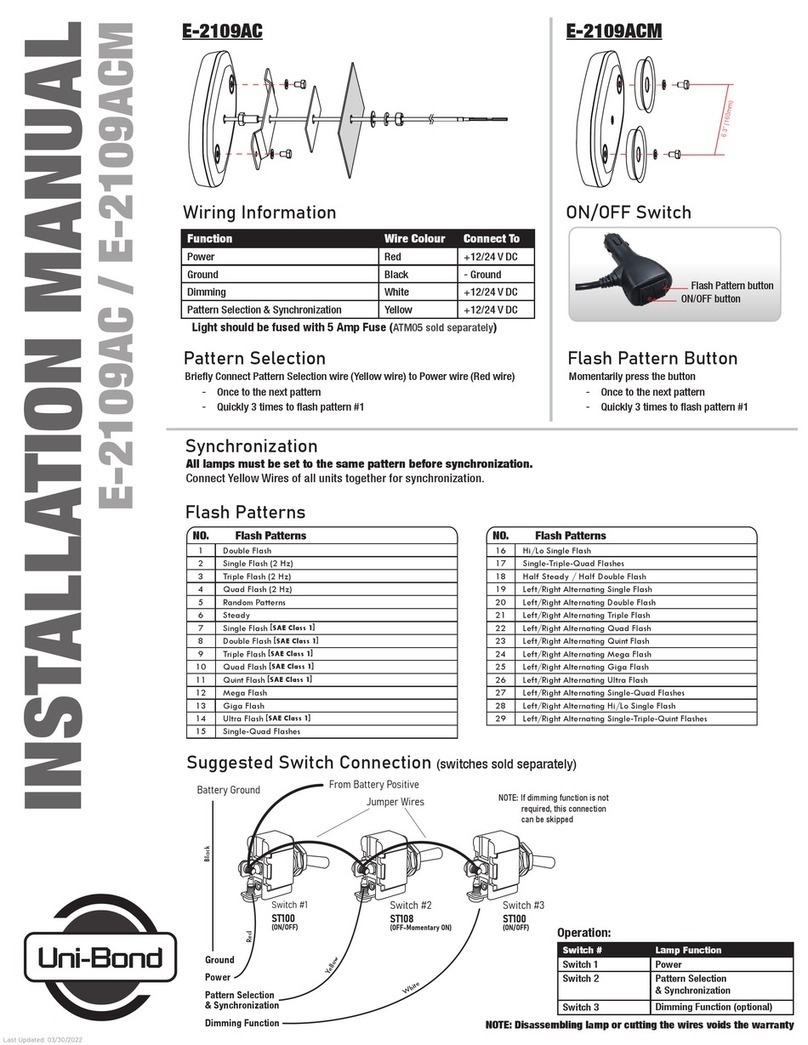 Uni-bond E-2109AC User manual