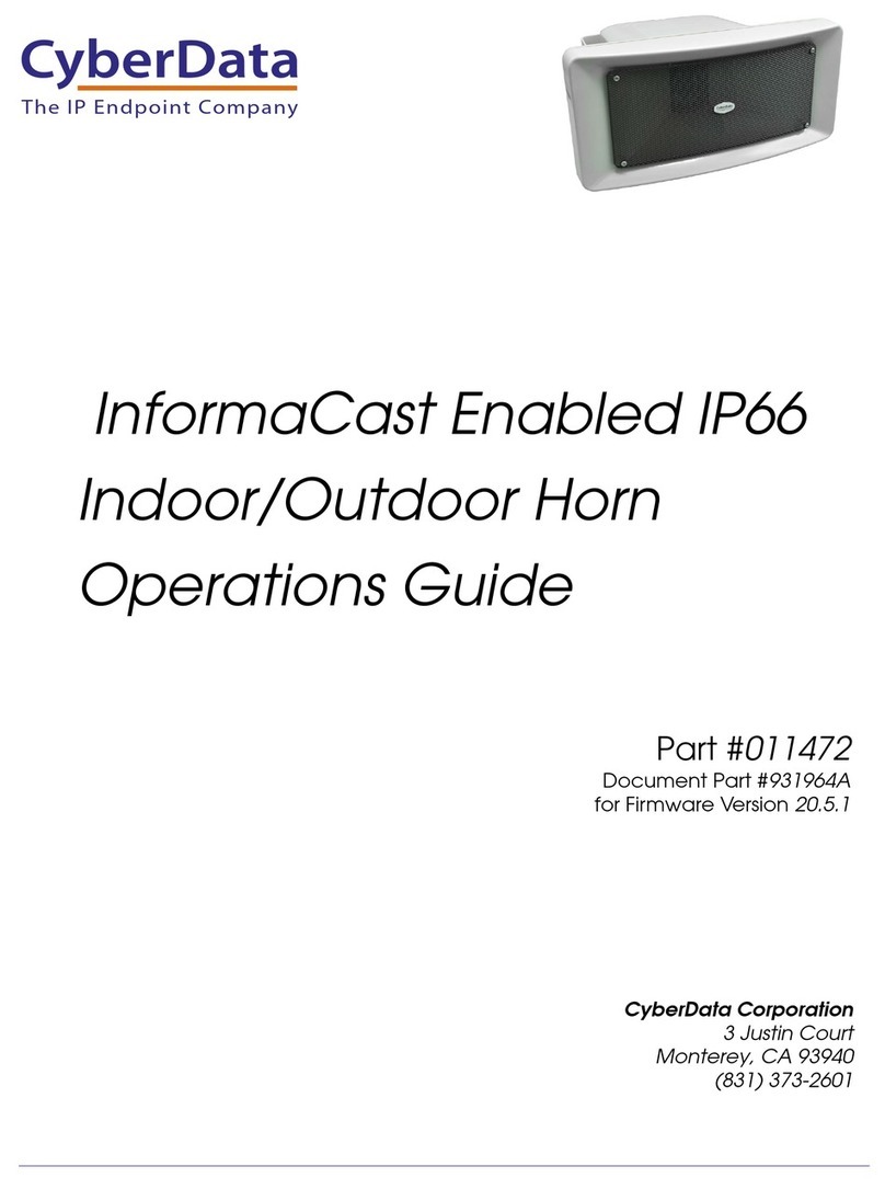 CyberData 011472 User manual