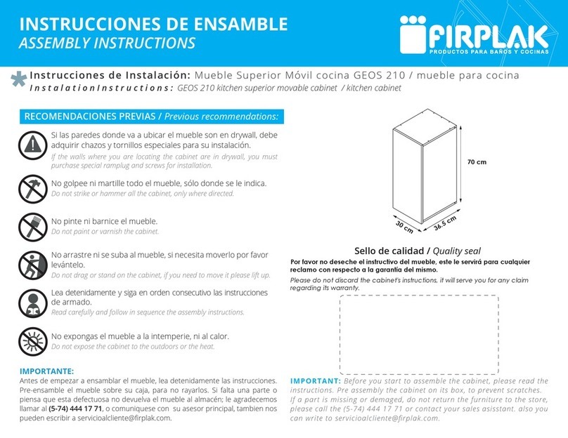 firplak GEOS 210 User manual firplak GEOS 210 User manual