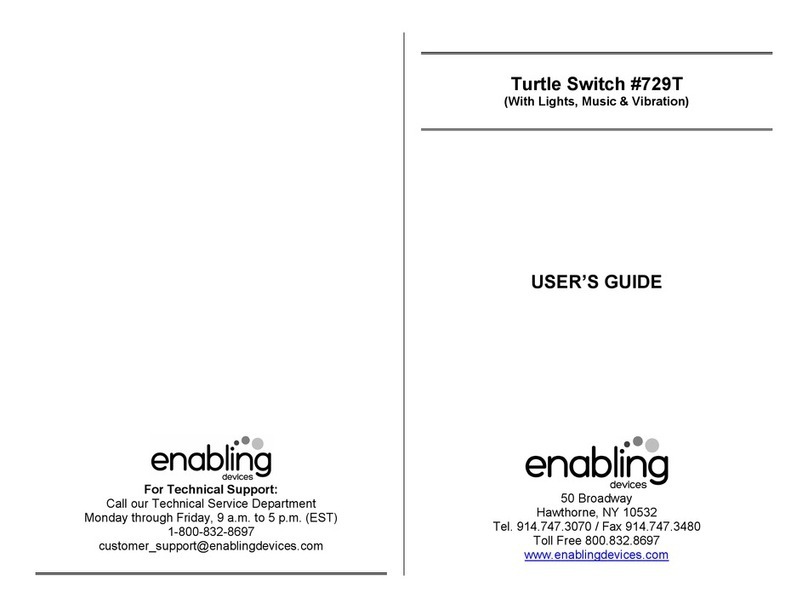 Enabling Devices Turtle Switch 729T User manual Enabling Devices Turtle Switch 729T User manual