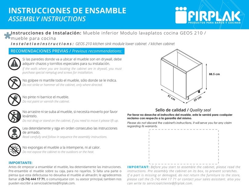firplak GEOS 210 User manual